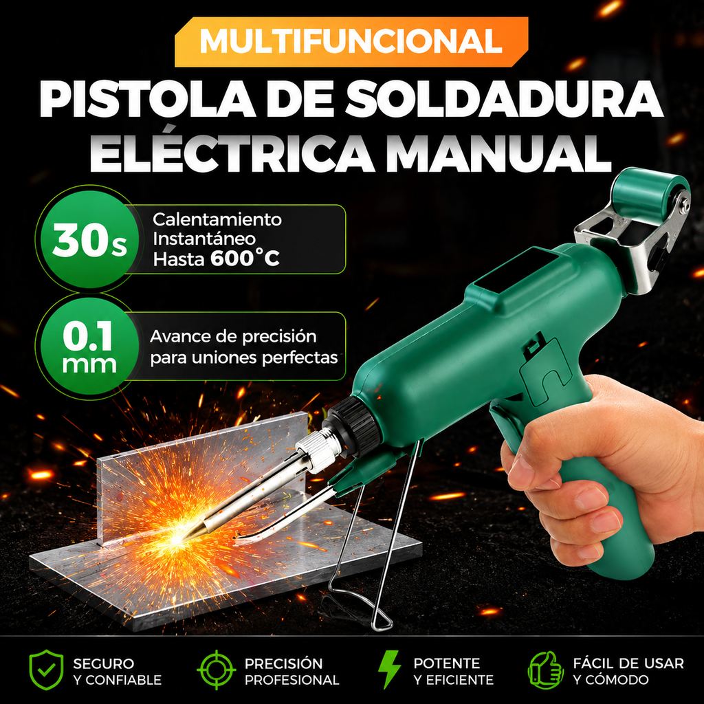 🔥 LIQUIDACIÓN DE STOCK PROMO: Pistola de Soldadura Profesional
