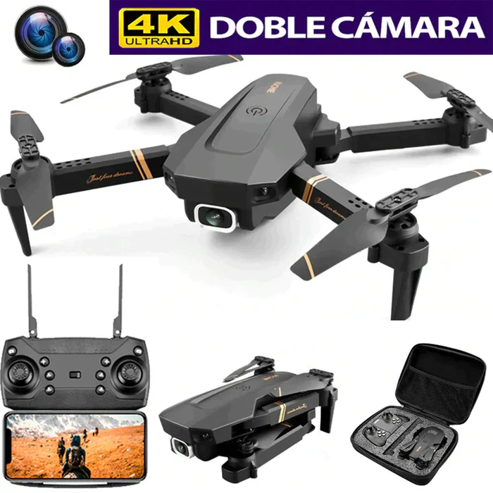 🔥[OFERTA] - Dron E99 Max Sky Vision 4K + 2 DOBLE BATERÍA + CONTROL PANTALLA CELULAR